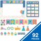 Carson Dellosa 92-Piece Birthday Party Decor Set, Bday Banner, Photo Booth Frame With Props, Bulletin Board Decorations, Chart, Favors for Goodie Bag, and More